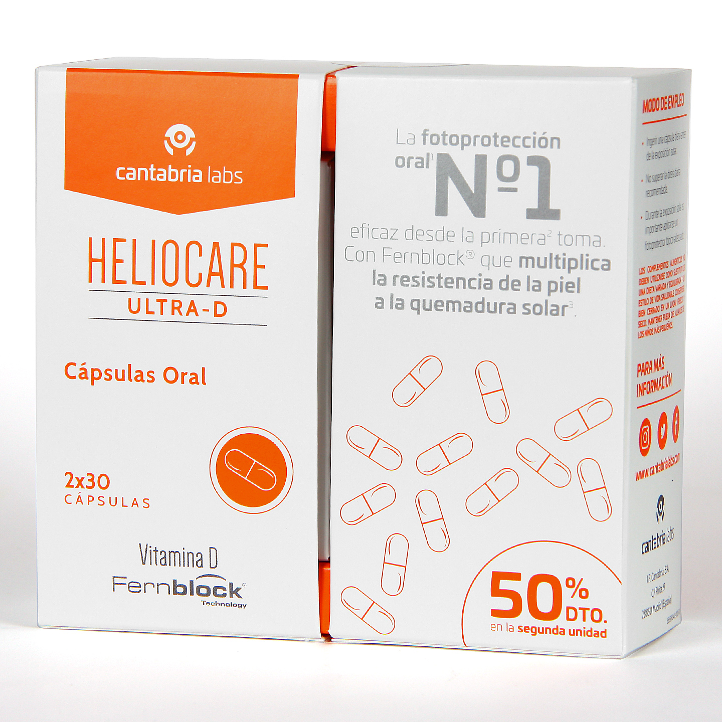 Heliocare Cápsulas Ultra D Pack Duplo
