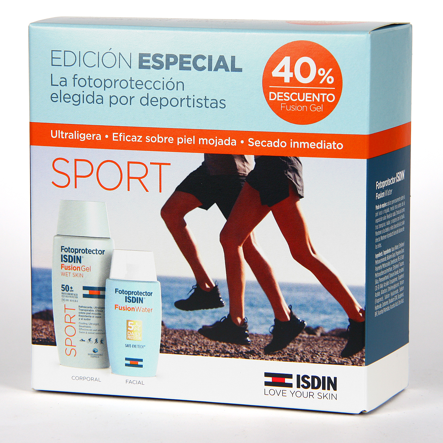 Fusion Water ISDIN + Fusion Gel Sport PACK Oferta