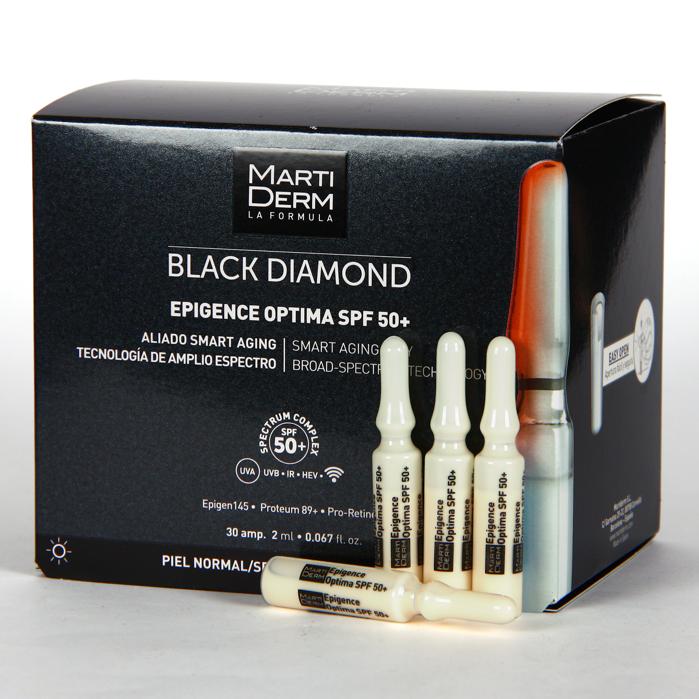 Martiderm Epigence Optima Black Diamond 30 Ampollas
