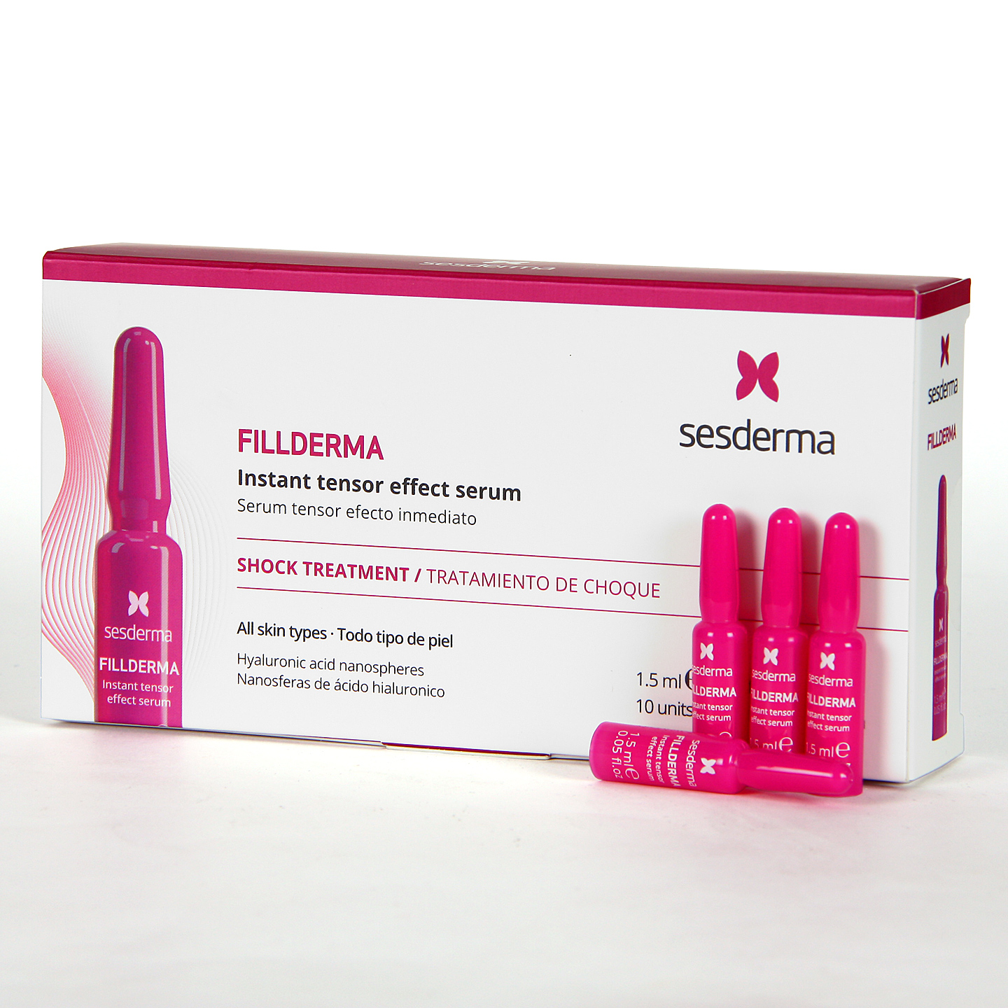 Ampollas Sesderma Fillderma ácido hialurónico